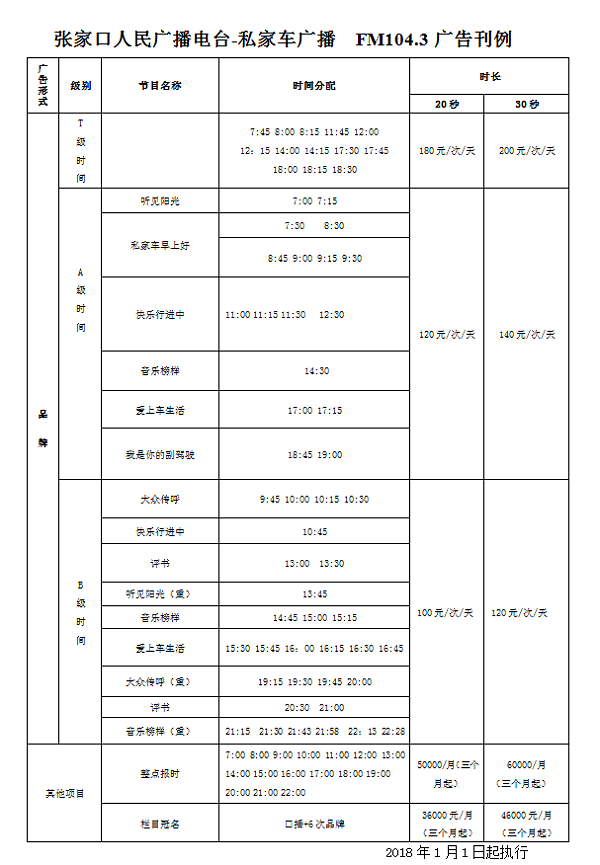 广播电台广告