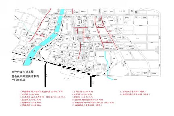 经开区路口护栏广告位点位图