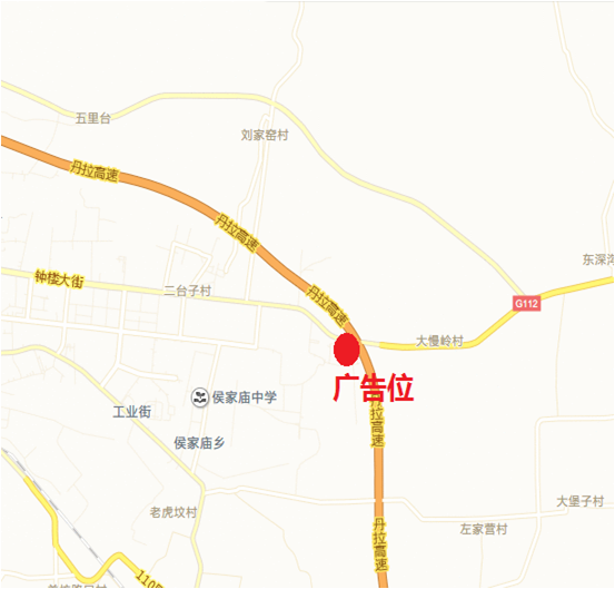 京藏高速单立柱广告点位图