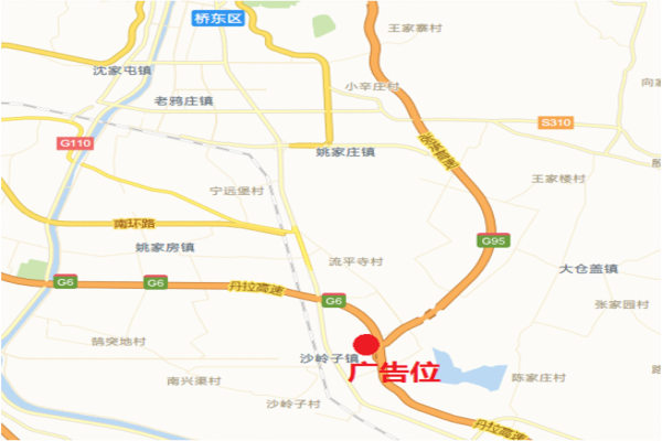 京藏高速北京方向K168立柱点位图