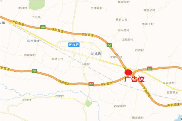 京藏高速塔牌广告点位图